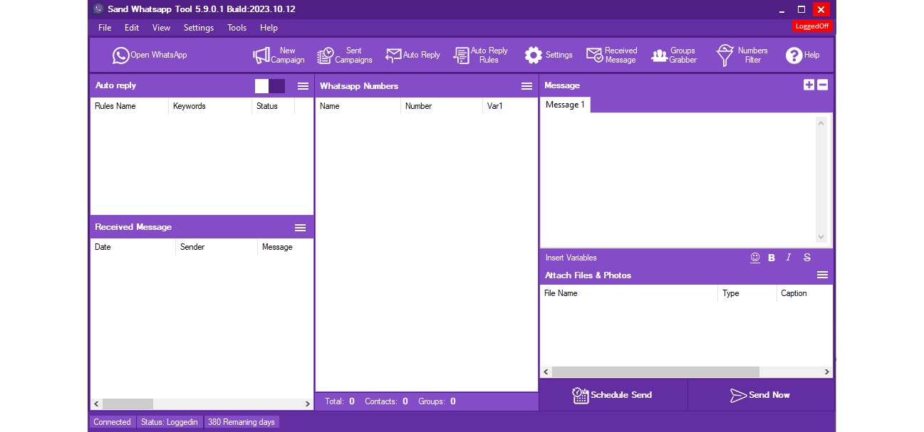 Main Screen.
